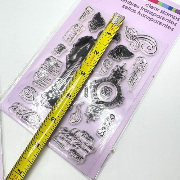 Stampendous Perfectly Clear Stamp 2 Sets Santos Angel & Parisian Charm Cling - Picture 3 of 14